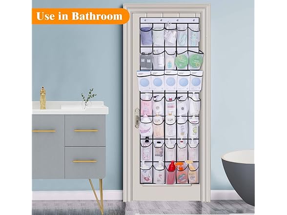 Fancial 35 Large Pockets Over The Door Shoe Organizer