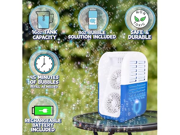 Light Up Portable Bubble Blower Party Machine