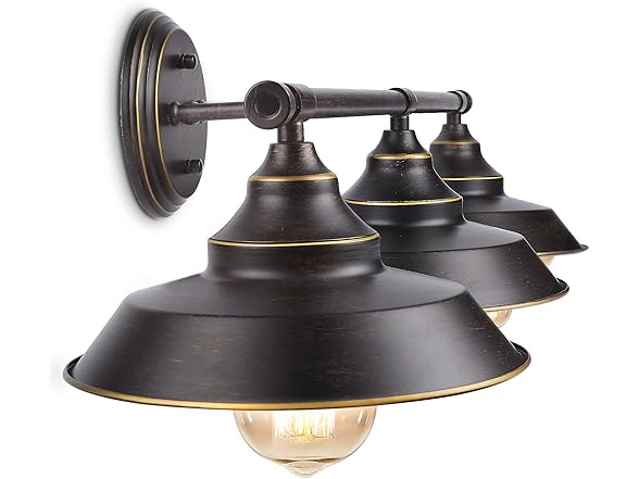 BesLowe 3-Light Vanity Light Fixture, Bronze