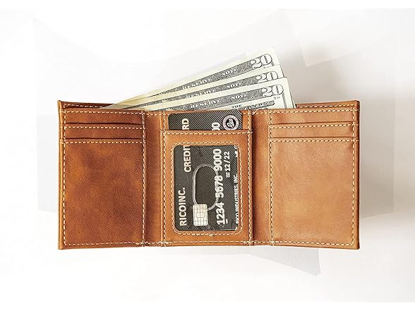 Wildlife Brown Tri-Fold Wallet