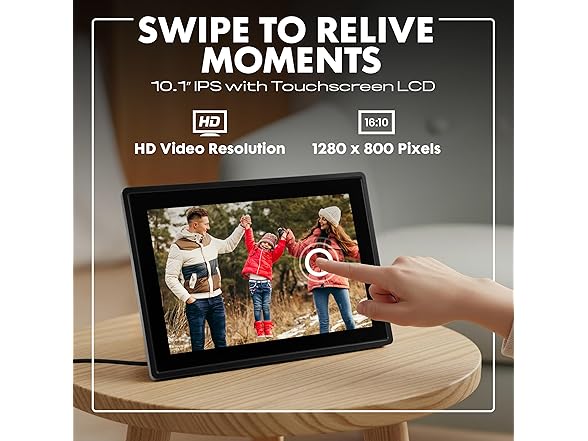 Minolta Smart Photo Frame 10.1 inch, Black