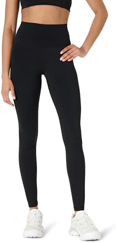 Amazon Essentials Women's Active FormFlex Buttery Soft High Waist 27.5" Inseam Full Length Yoga Workout Leggings, Black, XX-Large