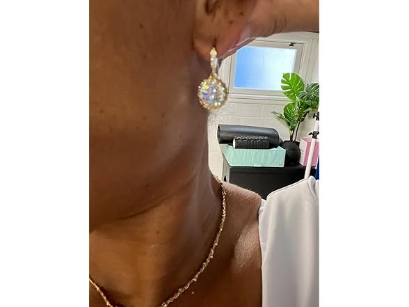 ZUMOIS 18K Gold Plated Dangle Earrings