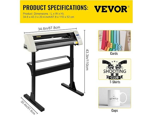 VEVOR Vinyl Cutter Machine, 28 Inch