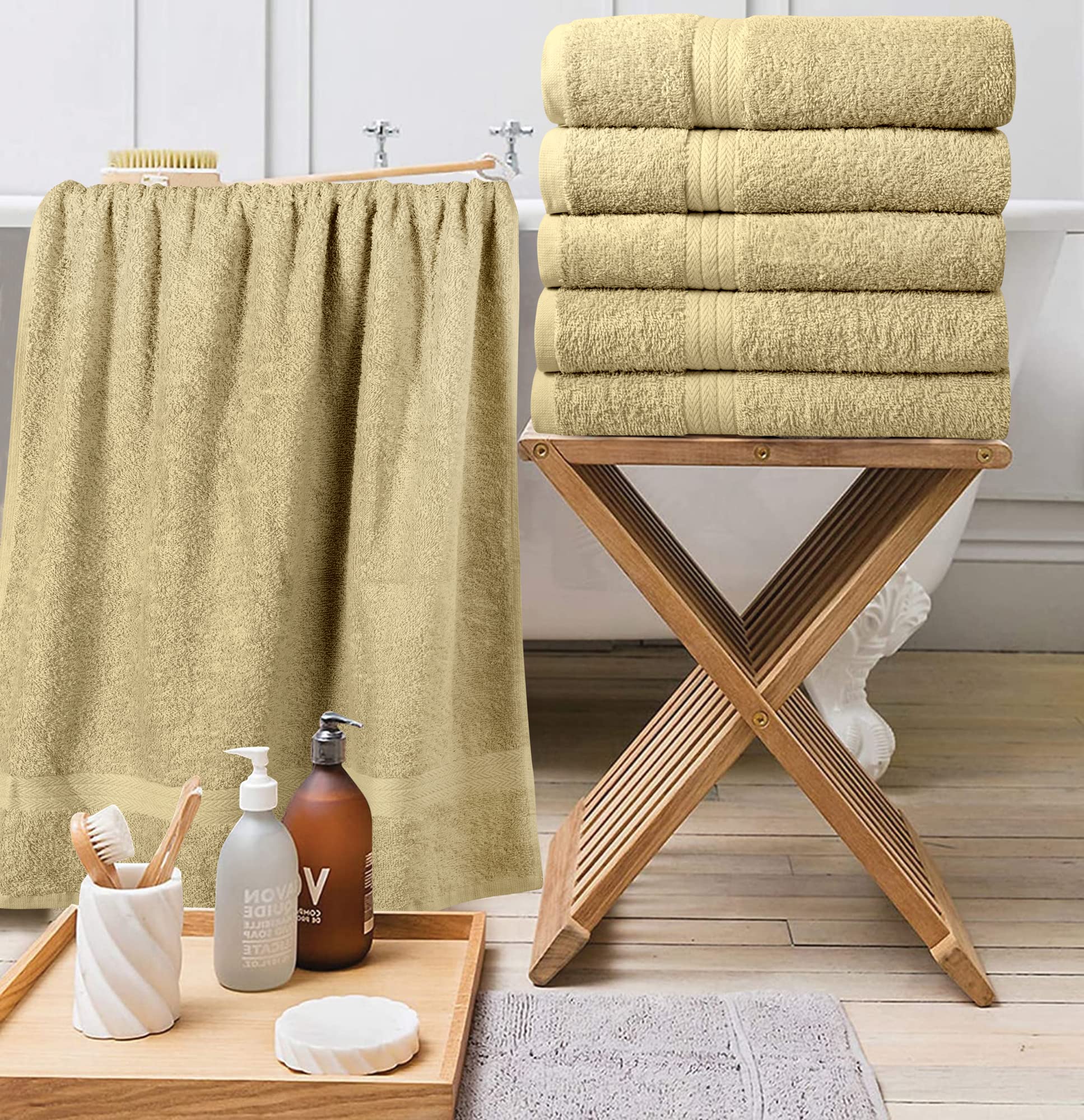 6pk 100% Cotton Bath Towel Set - Gallery 19