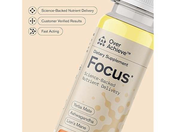 Focus Drink with Yerba Mate & Mushroom 2oz (3pk)