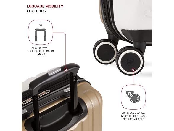 SwissGear Duet Expandable Luggage, Hard Shell