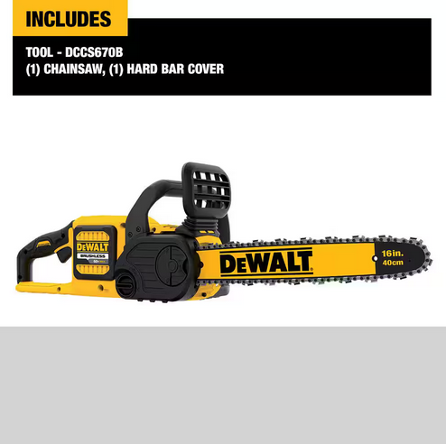 DEWALT DCCS670B 16in Chainsaw 60V MAX - Tool Only - Gallery 10