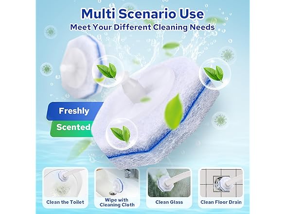 60pcs Disposable Toilet Brush Heads - Gallery 5