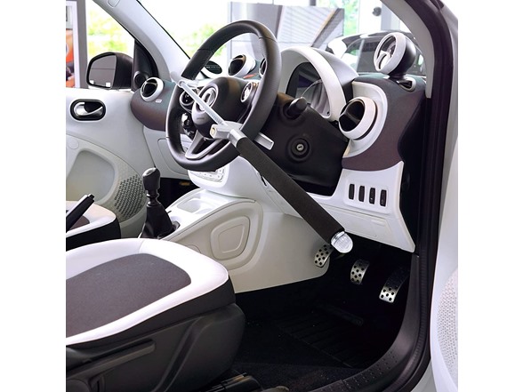 Zone Tech Car Steering Wheel Lock & 3 Keys 3-Pack