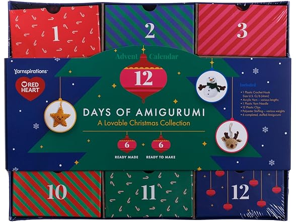 Red Heart Advent Calendar Multi Color Yarn