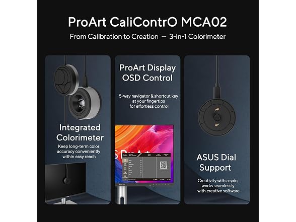 ASUS ProArt CaliContrO MCA02 3-in-1 Colorimeter – Professional Color Calibrator