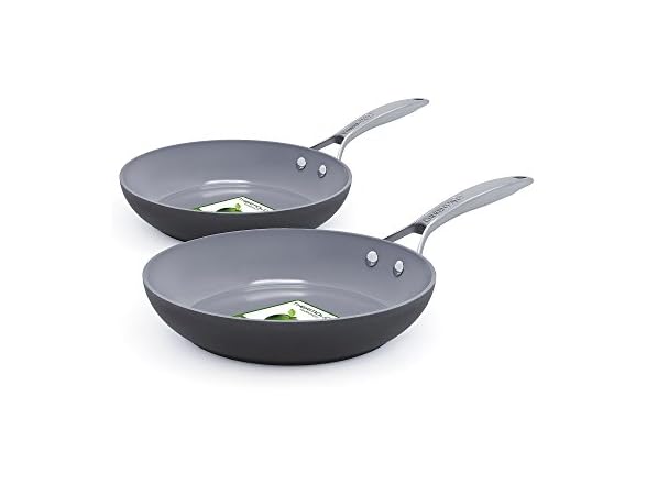 GreenPan Paris Pro Hard Anodized Ceramic Skillet Set