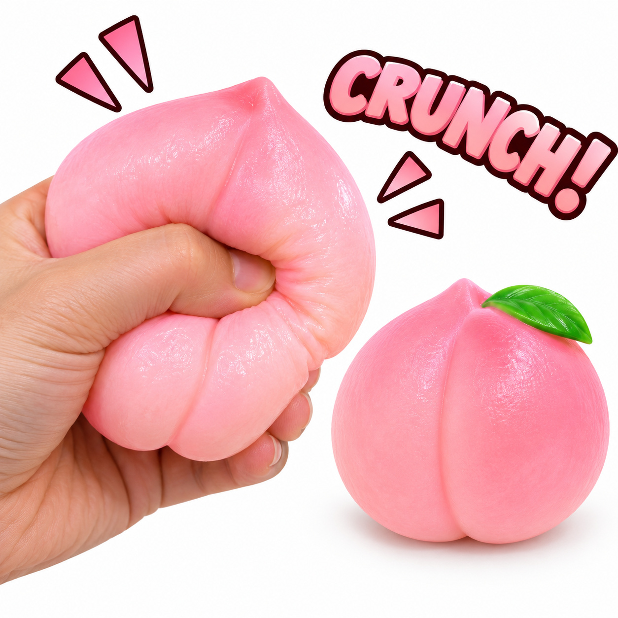 Soft Peach Crunch Squishy 2-Pk - Gallery 4