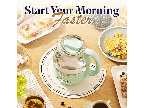 Elite Gourmet 1.2L Electric Glass Kettle