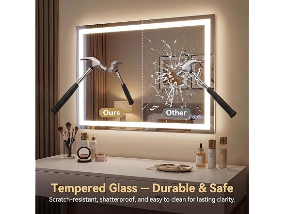 GLSLAND LED Bathroom Mirror