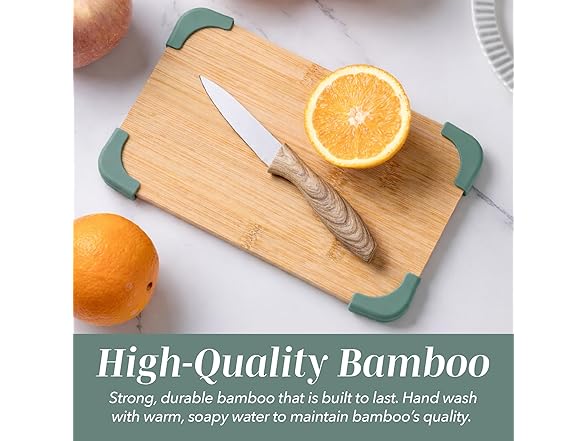 COOK WITH COLOR Non-Slip Cutting Board Set