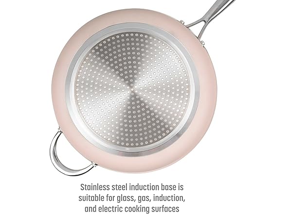 Goodful Ceramic 4Qt Deep Saute Pan w/Lid