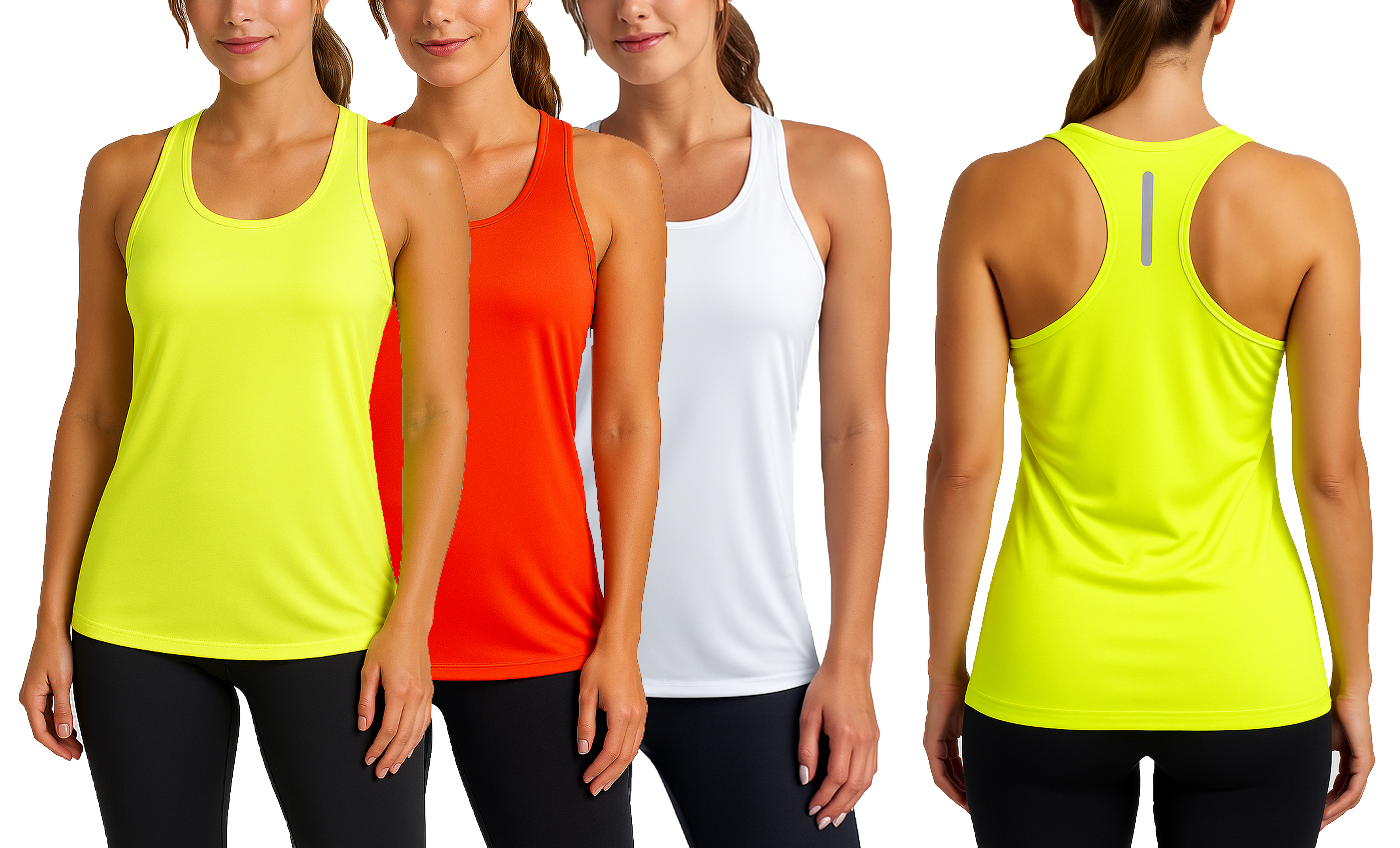 3Pk Womens Performance Racerback Tank - Gallery 16