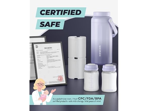 Wemoh B0FY6FS51Z Breast Milk Cooler Bottle
