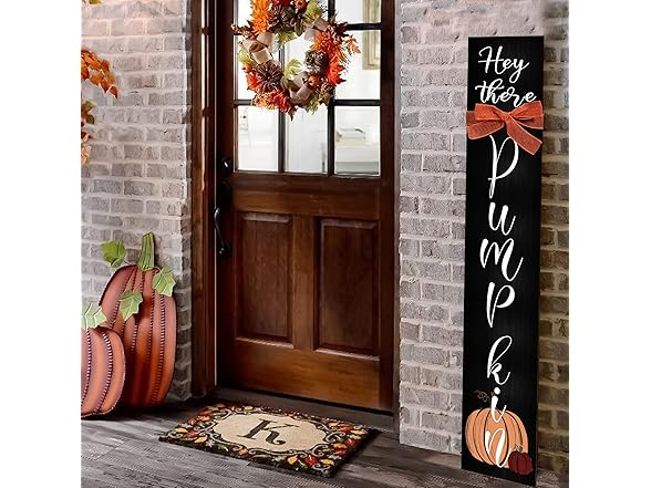 ARTUFAN  Fall Wooden Porch Sign