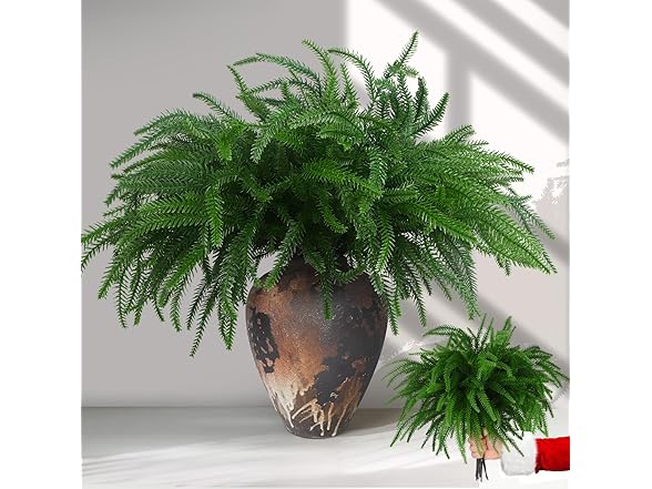 TISEMENT 12 Pcs Real Touch Norfolk Pine Branches