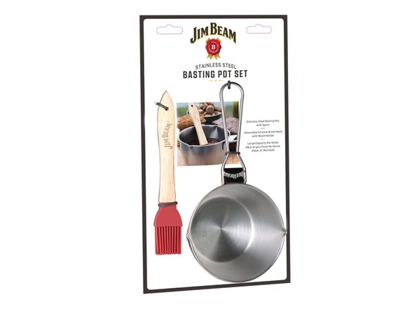 Jim Beam Stainless Steel Basting Pot Set