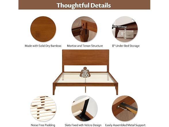 Harper & Bright Designs Queen Bamboo