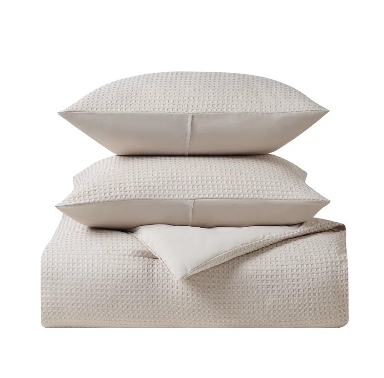 Kathy Ireland 3 Piece Waffle Comforter Set - Gallery 8