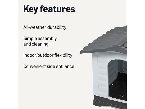 Amazon Basics Plastic Dog House