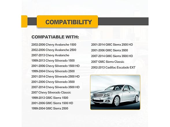 Tailgate Striker Bolt Chevy 2Pcs