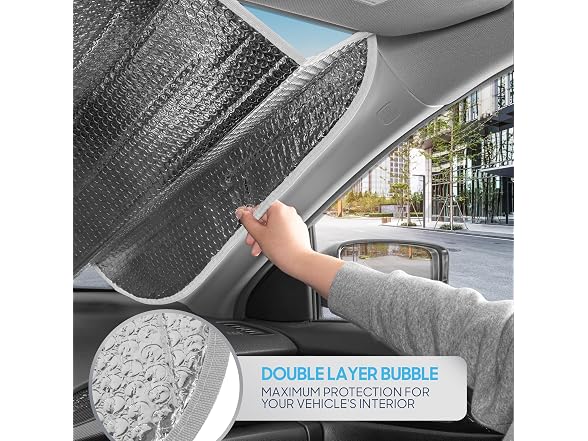 BDK Lavender Windshield Sun Shade 58x27