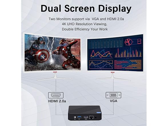 MINISFORUM N40 Mini PC UHD 4K@60Hz Celeron Dual
