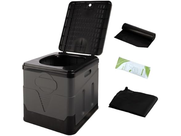Portable Toilet for Adults - 330lb Capacity