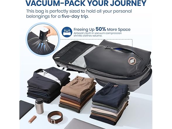 Fanwoli Vacuum Travel Backpack