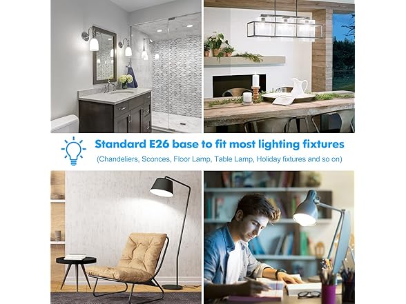 LED Light Bulbs, 100W Equivalent A19, Daylight White