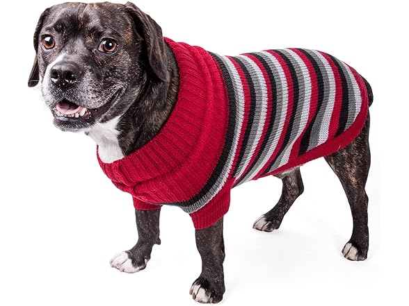 Pet Life ® Polo-Casual Knit Pet Sweater