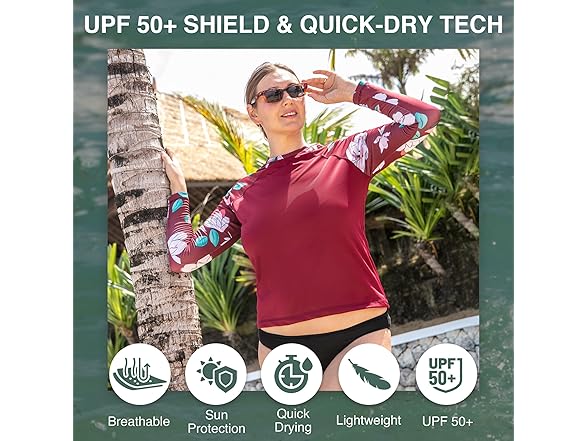 Kanu Surf Women's Maroon Rashguard (XL)