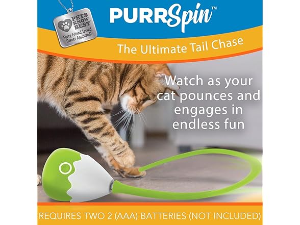 PurrSpin Interactive Tail Chase Cat Toy