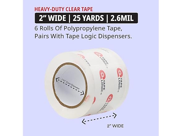 Tape Logic Tape Logic Heavy Duty 2in x 25yd Clear Packagin