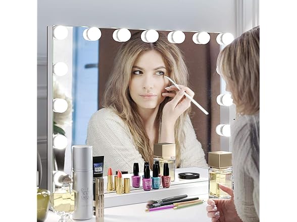 BENDIC Vanity Mirror w/ Lights, 22.8"x18.1"