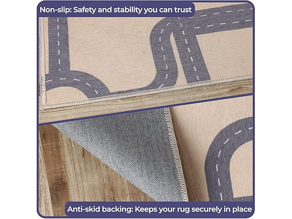 Superior 2X3RUG-ROAD-BL 2'x3' Cream