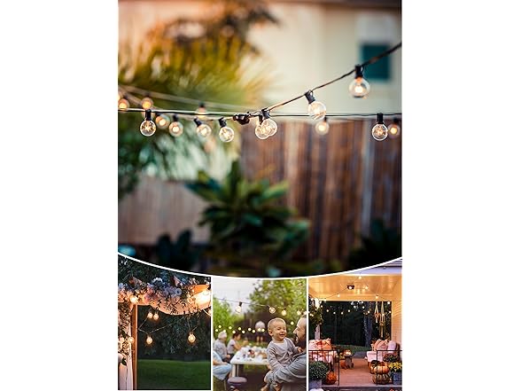 Brightown 29Ft 25 Light Outdoor String Lights