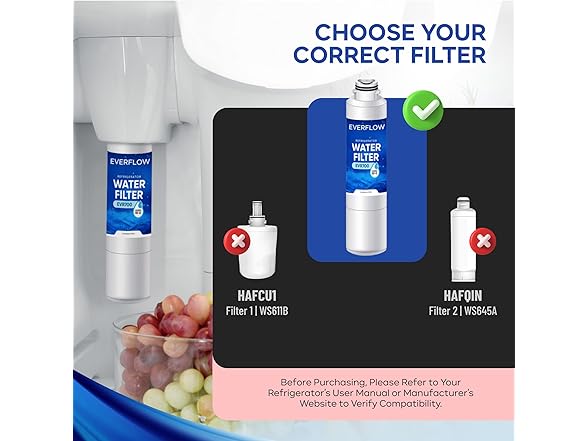 EVERFLOW DA29-00020B Water Filter 3pk