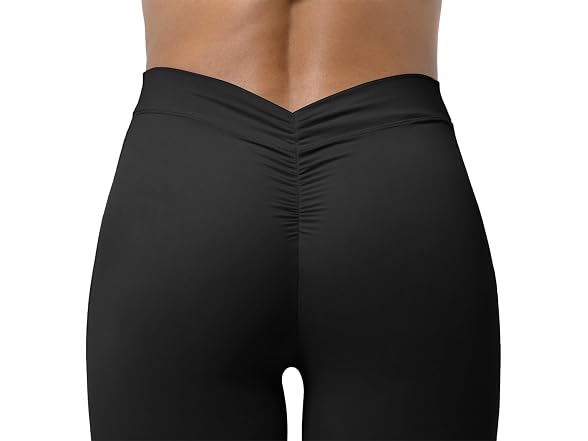 Sunzel Flare Scrunch Leggings 30in S Black