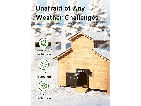 Solar Powered Automatic Chicken Coop Door
