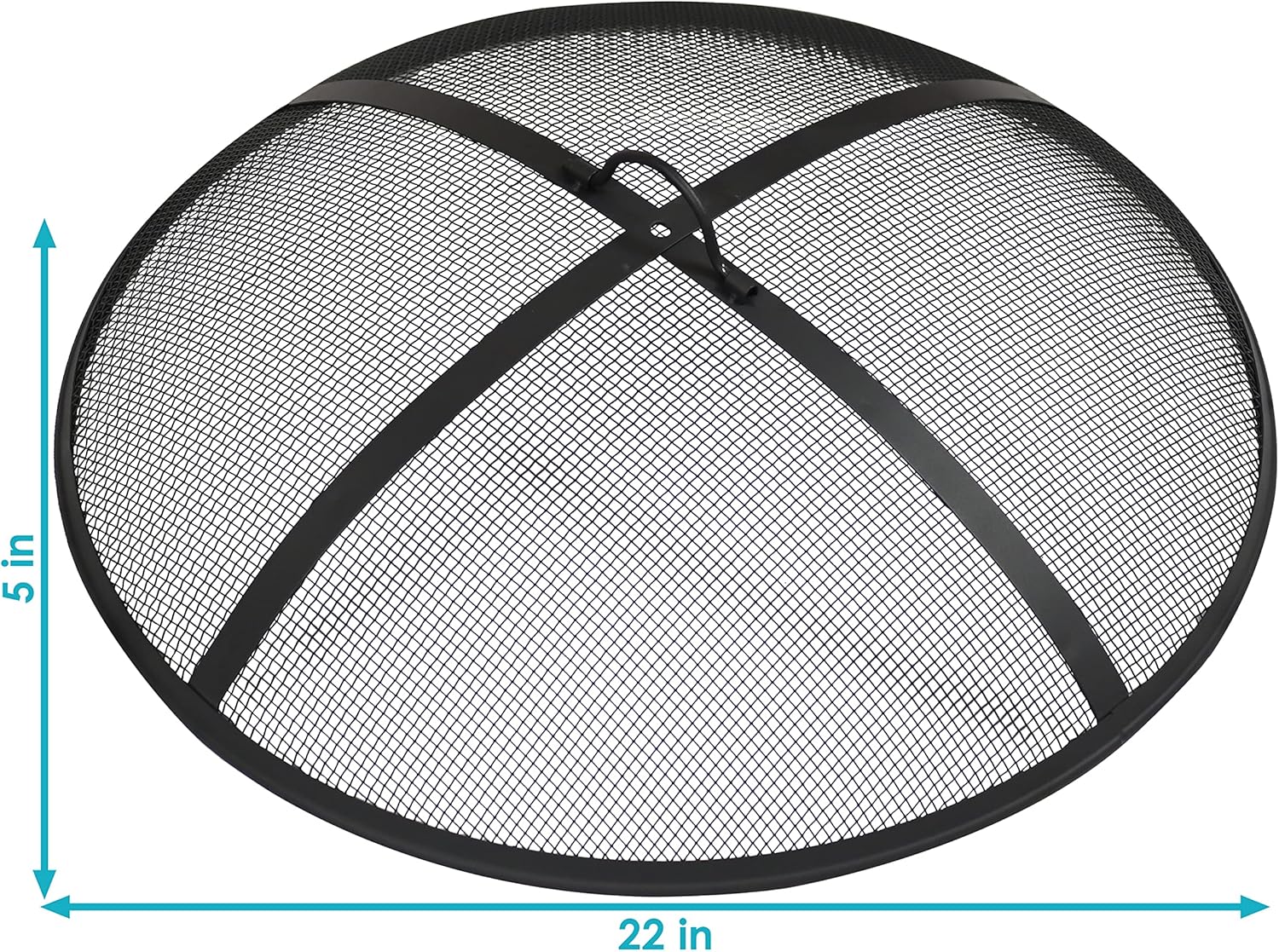Sunnydaze Steel Mesh Fire Pit Screen 22" - Gallery 12