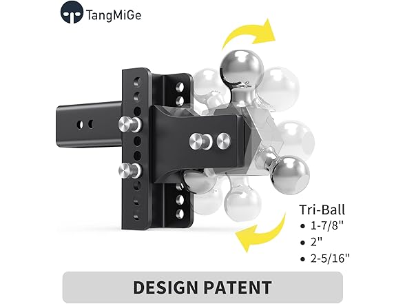 TangMiGe Adjustable Trailer Hitch Ball