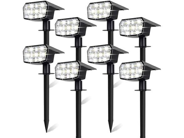 Sucolite 8-Pack Solar Spot Lights