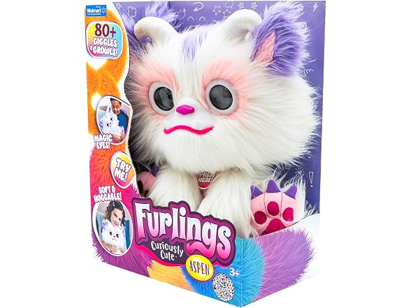 Furlings Aspen - 13" Interactive Plush Toy